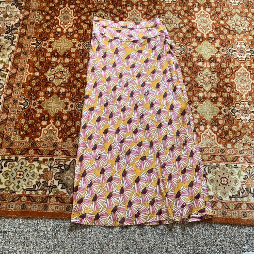 Free people flower maxi skirt